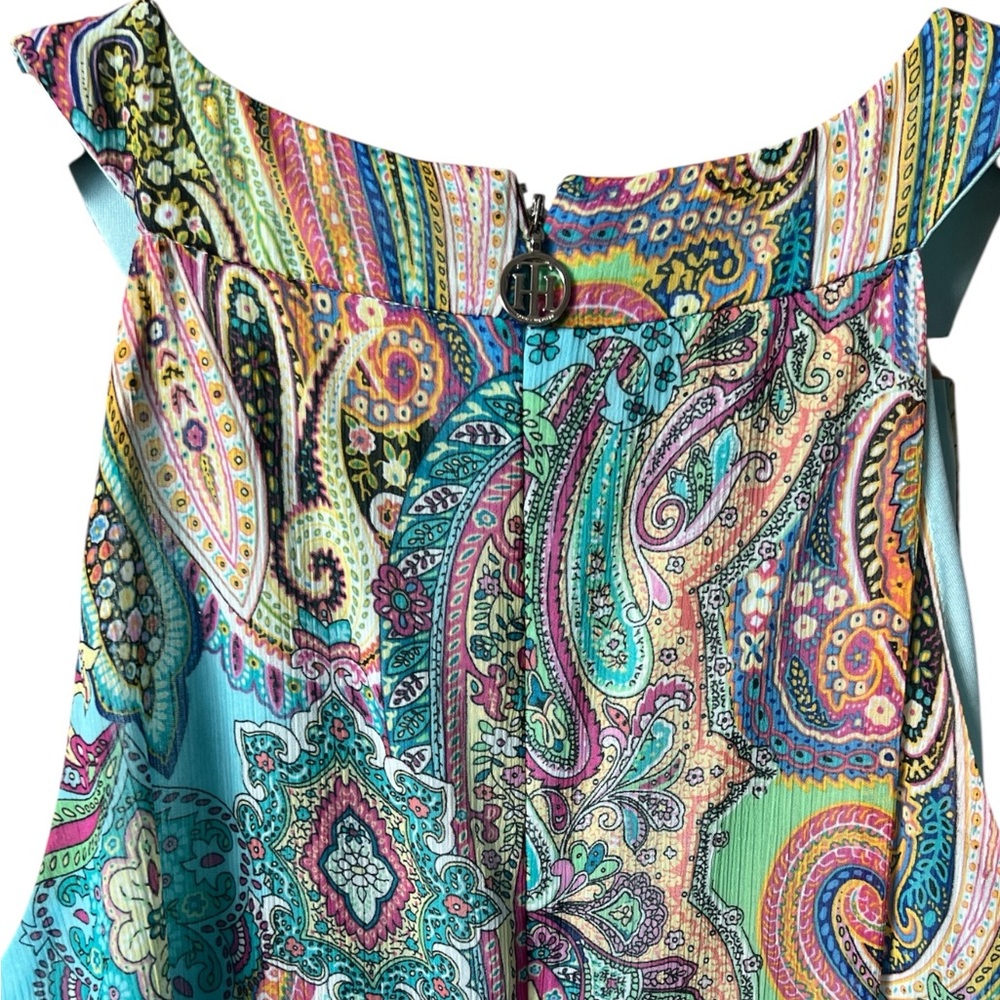 Tommy Hilfiger Paisley Midi Dress Size 4 Boho Resort Anthropologie Style NWT - Picture 6 of 11